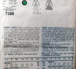 7388 vogue dress back a